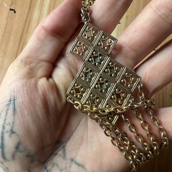 Upcycled real ruby zoisite necklace - Picture 6 of 8